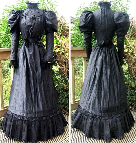 Mourning Dress Ca 1892 93 Victorian Fashion Historical Dresses