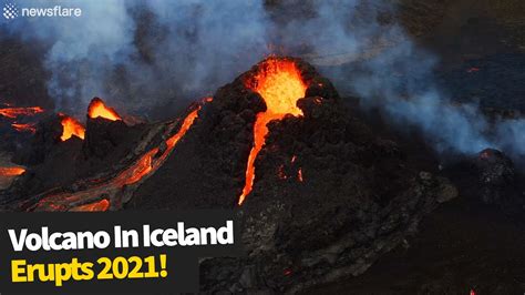 Volcanic Eruption In The Reykjanes Peninsula In Iceland