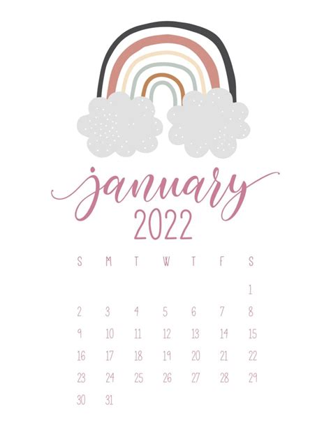 Download 2021 Calendar 2022 Printable With Holidays Monthly  My