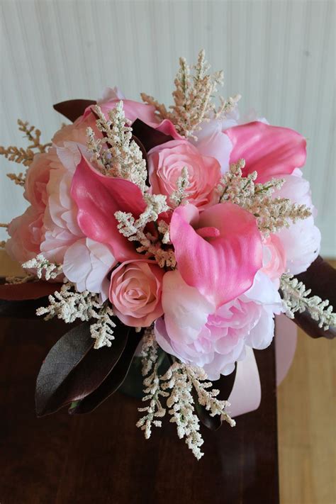 Blush Pink Bridal Bouquet Recreation In Silk Flowers — Silk Wedding