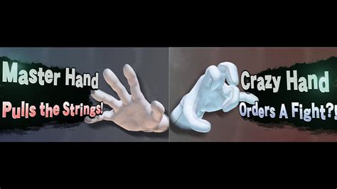 Super Smash Bros Blocks Master Hand And Crazy Hands Moveset Youtube