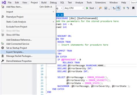 SQL Server Stored Procedure Custom Templates SSMS And Visual Studio