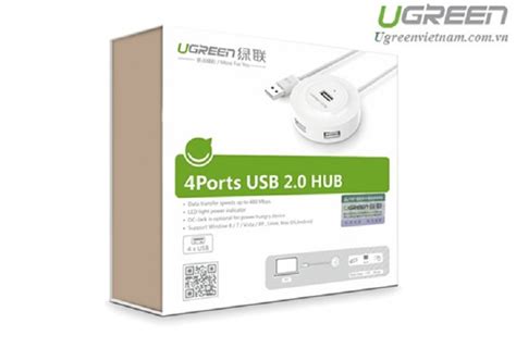 Ugreen Cr106 4 Az 1 Ben Hub Adapter 4xusb 1m Fehér 20270 Topcenter