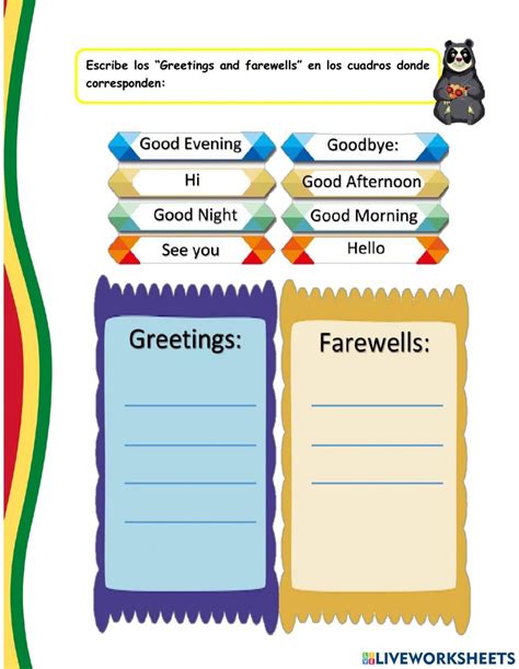 Greetings And Farewells Student Activities Learning Tools English Grammar Esl Learn English