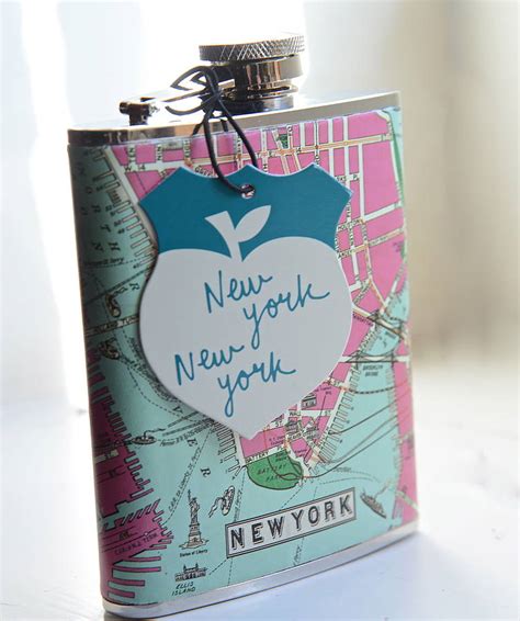 New York Hip Flask By Thelittleboysroom