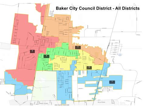Council District Map City Of Baker