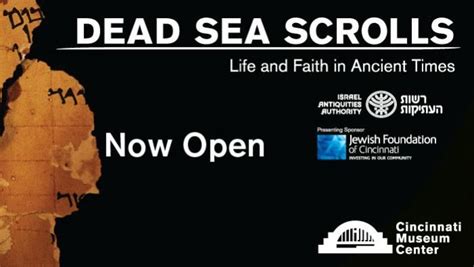 Our Newest Exhibit Dead Sea Scrolls Life And Faith In Ancient Times