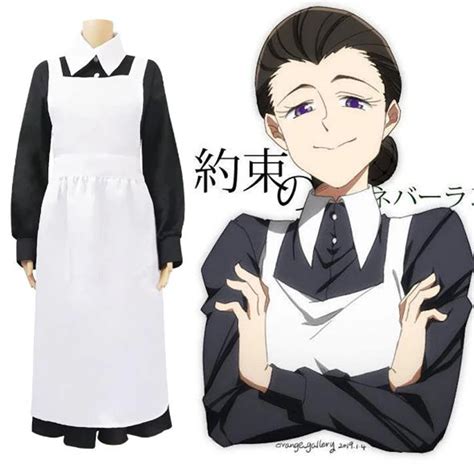 Anime The Promised Neverland Isabella Halloween Cosplay Costume Apron