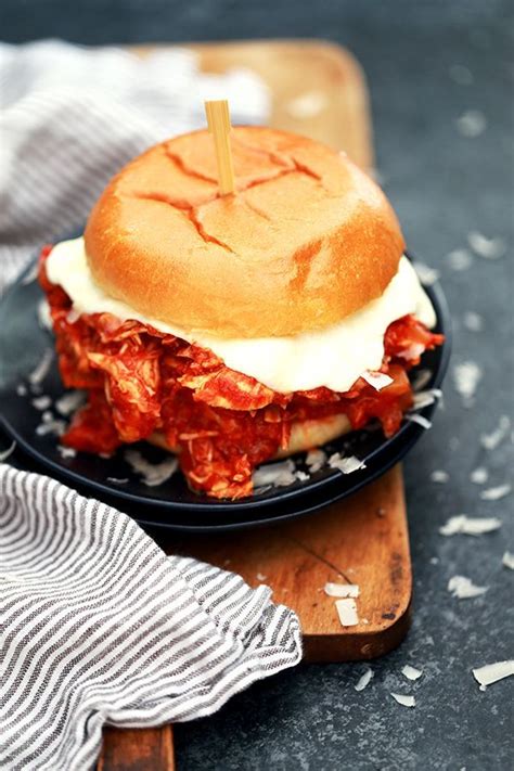 Prepare dinner as directed on package. These Slow Cooker Chicken Parmesan Sandwiches take just 10 ...