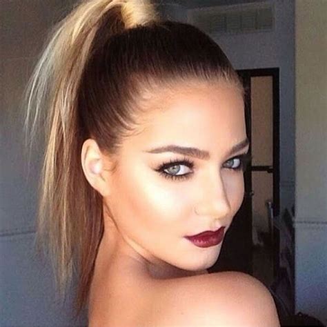 20 Slicked Back Hair Womens Ponytail Fashion Style