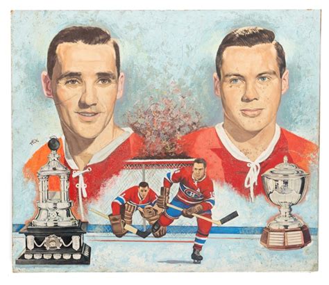 Lot Detail Tom Johnson And Jacques Plante 1958 59 Montreal Canadiens