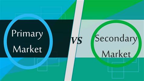 Primary Market Vs Secondary Market - Secondary Market | Eonomics / Secondary market research ...