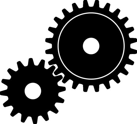 Vector Gears Silhouette Png Photos Png Mart