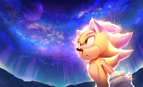 Download Red Eyes Star Sky Super Sonic Video Game Sonic The Hedgehog Hd