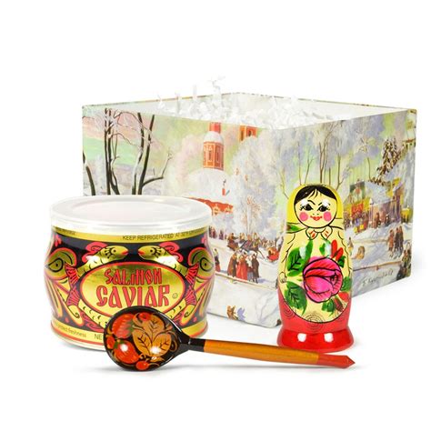 Gifts for children are usually opened in private, while gifts for adults are generally opened in the presence of others. Russian Traditional Gourmet Gift Set with Red Caviar ...
