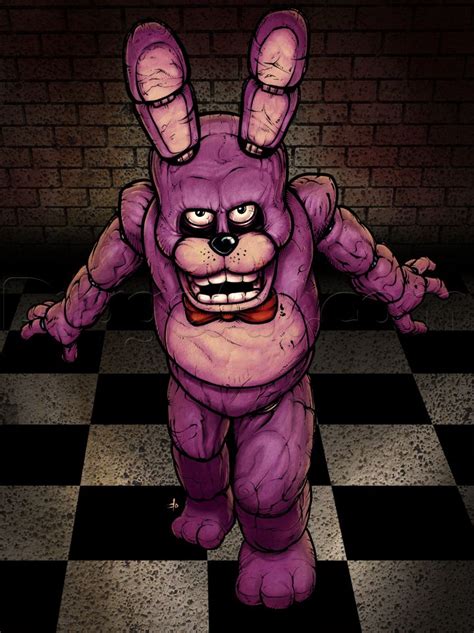 How To Draw Bonnie The Bunny Five Nights At Freddys Step By Step