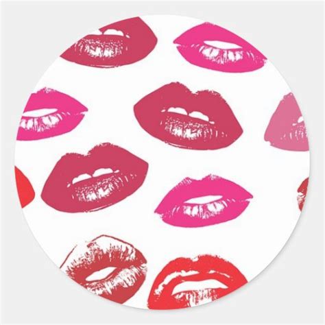 Kiss Lips Stickers 3000 Custom Designs Zazzle