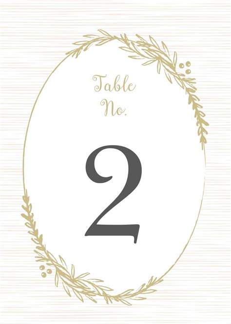 Wedding Table Numbers Printable Pdfbasic Invite For Table Number