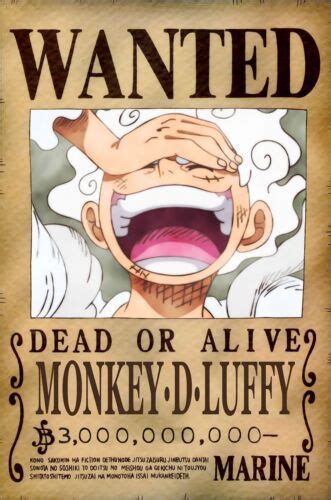 One Piece Wanted Poster A X Cm Monkey D Luffy Last