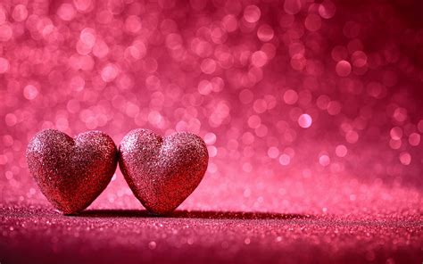 Two Glitter Heart Wallpaper 27596 Baltana