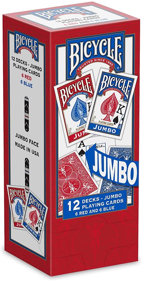 Bicycle Jumbo Playing Cards 12 Pack