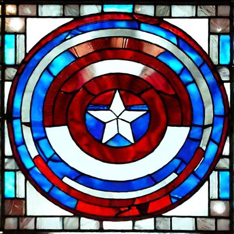 Captain America Stained Glass By Mmbseven On Deviantart