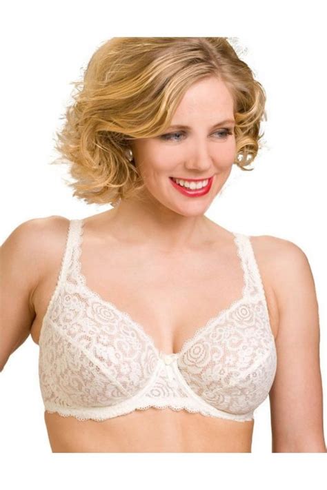 Womens Underwired Rhapsody Bra Ivory Camille Lingerie Ladies Lace Size 34b 42f