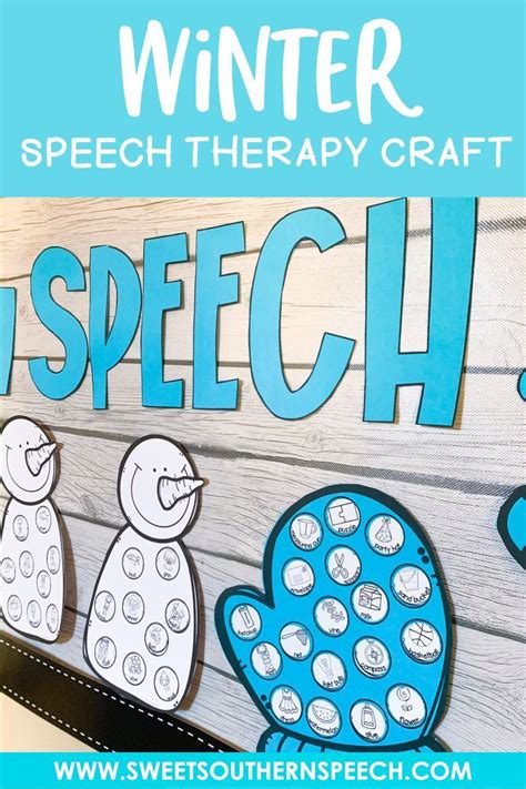 Winter Craft Speech Therapy And Bulletin Board Kit Winter Speech