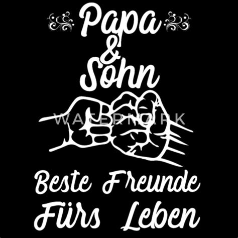 Hier finden sie tipps und passende ideen für gute glückwunschtexte. Papa Sohn Dad Vater Geschenk Partnerlook Spruch Männer ...