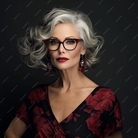 Premium Ai Image Beautiful Gorgeous 50s Mid Aged Mature Woman