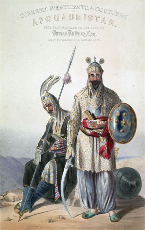 Afghan Royal Soldiers Of The Durrani Empire Lithography Wikipedia