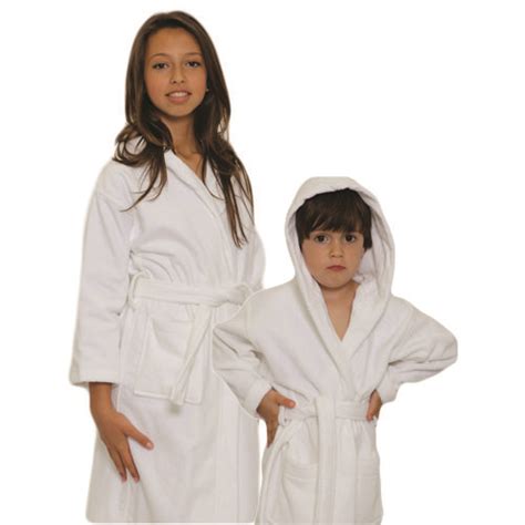 Hooded Terry Cloth Childrens Bathrobes Are Woven Using 100 Natural