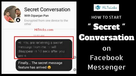 How to start a new conversation on facebook messenger. How to start a Secret Conversation on Facebook Messenger ...