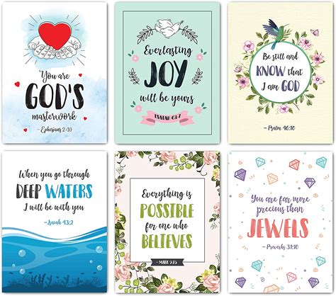 Scripture Cards Set Of 48 Boxed Bible Verse Blank Note