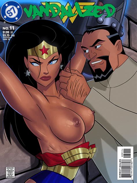 Rule 34 Armpits Arms Up Black Hair Blue Eyes Breasts Comic Cover Dc