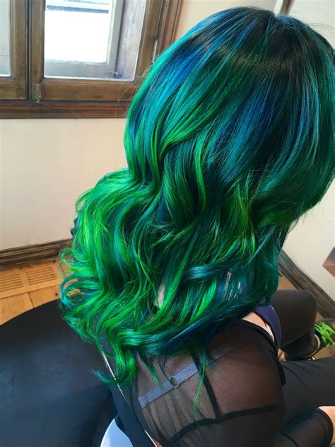 Pin By Stephany Lefever On Hair Style Green Hair Dye Hair Styles Bright Hair