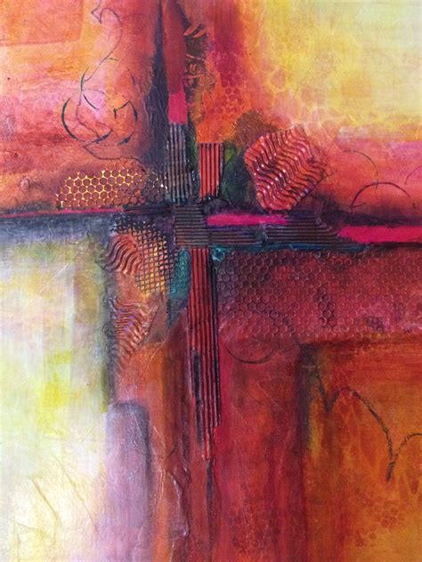 Cruciform Mary Arkless Collagemixed Media Abstract Abstract