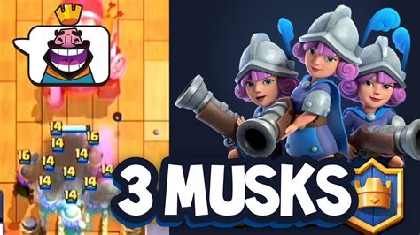 Musketeers Clutch Best Deck For Clan Wars Clash Royale Youtube