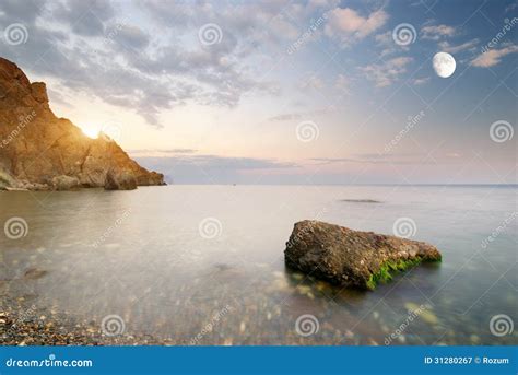 Beautiful Seascape Stock Image Image Of Background Dusk 31280267