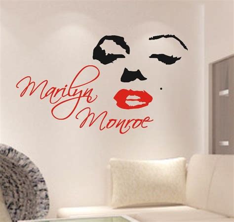 Marilyn Monroe Wall Stickers Home Decor Large Wall Decals Stickers Bedroom Decor Wall Decor