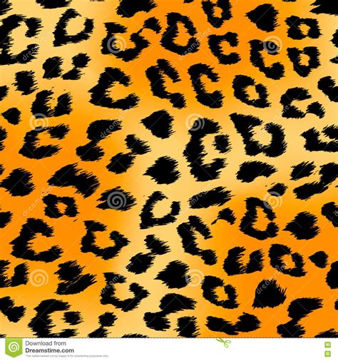Seamless Tiger Print Pattern And Background Vector