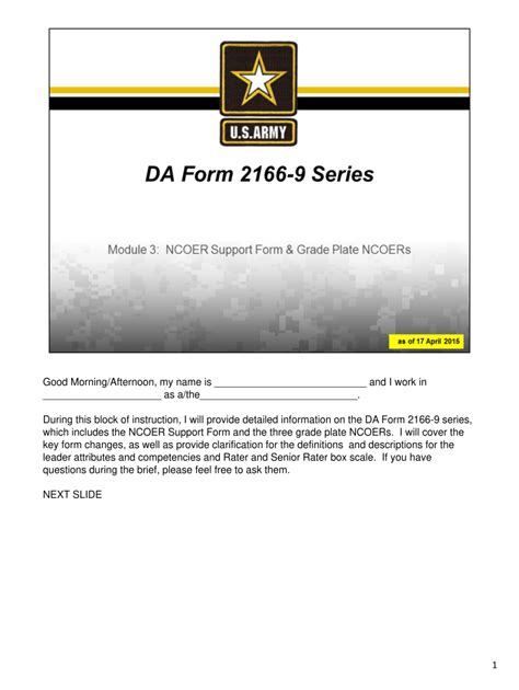 Da Form 2166 9 1a Fillable Printable Forms Free Online