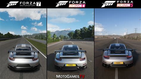 Forza Motorsport 7 Vs Forza Horizon 4 Vs Forza Horizon 5 2018 Porsche