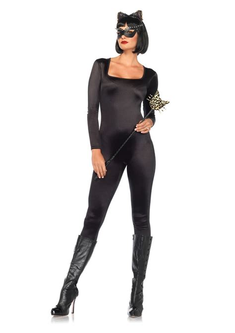 Adult Spandex Woman Catsuit Black 3399 The Costume Land