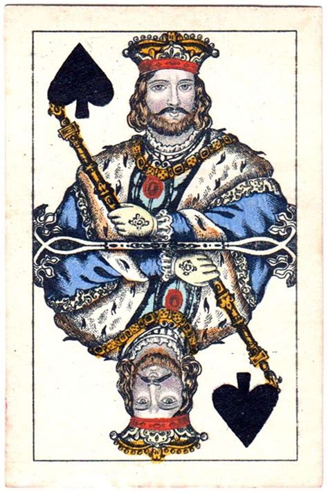 Playingcardstop1000 Titze Schinkay Austria King Of Spades King Of Spades Playing Cards Art