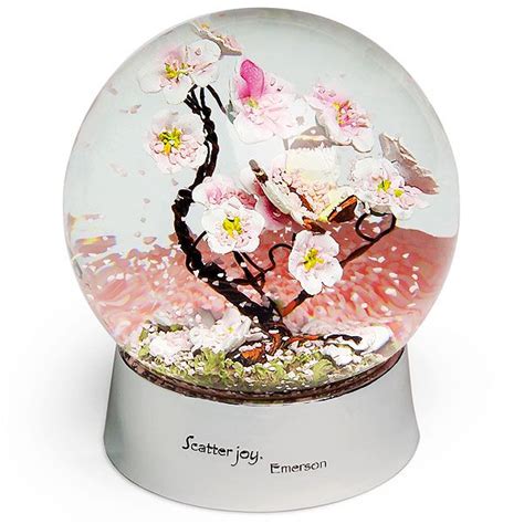 Cherry Blossom Waterglobe Snow Globes Snowglobes Musical Snow Globes