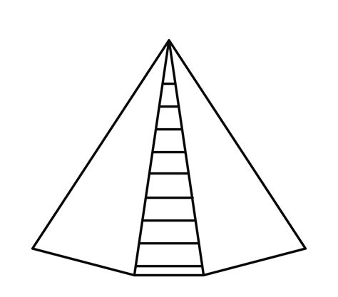 Pyramid Line Style 3759791 Vector Art At Vecteezy