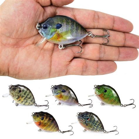 Lixada 5pcs Fishing Lures 6cm 15g Mini Wobbler Fishing Lure Artificial