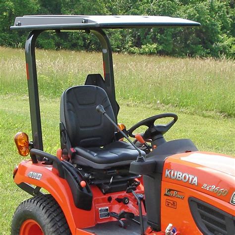 Hardtop Abs Plastic Canopy For Kubota Tractors And Mowers Black