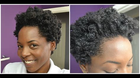 4c Hair Perm Rod Set On Wash N Go Curly Fro Youtube